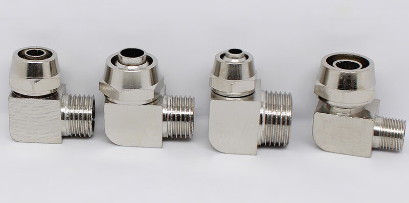 气动快拧弯头气管接头pl8mm-02分直角快速铜弯通4-m5/6-01/12-04 pl10