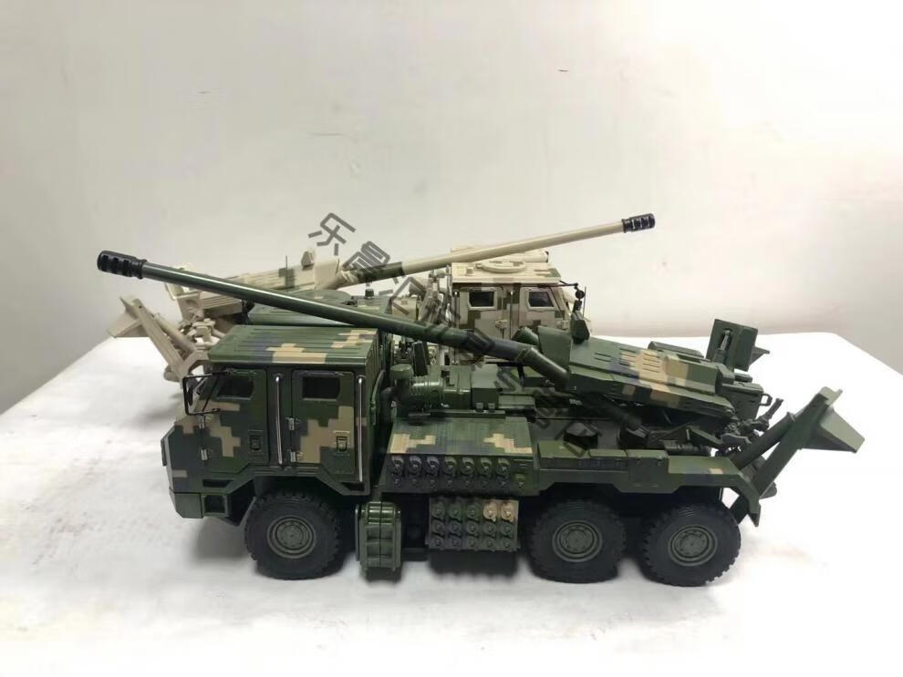 pcl181新型155毫米车载加榴炮仿真合金模型卡车炮摆件收藏132现货1323