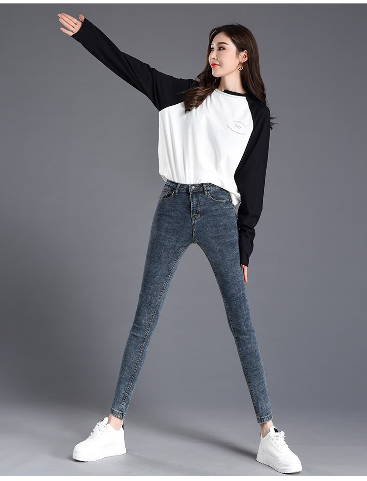 2020冬新款女裤韩版修身休闲裤女高腰显瘦弹力紧身百搭小脚铅笔裤子女