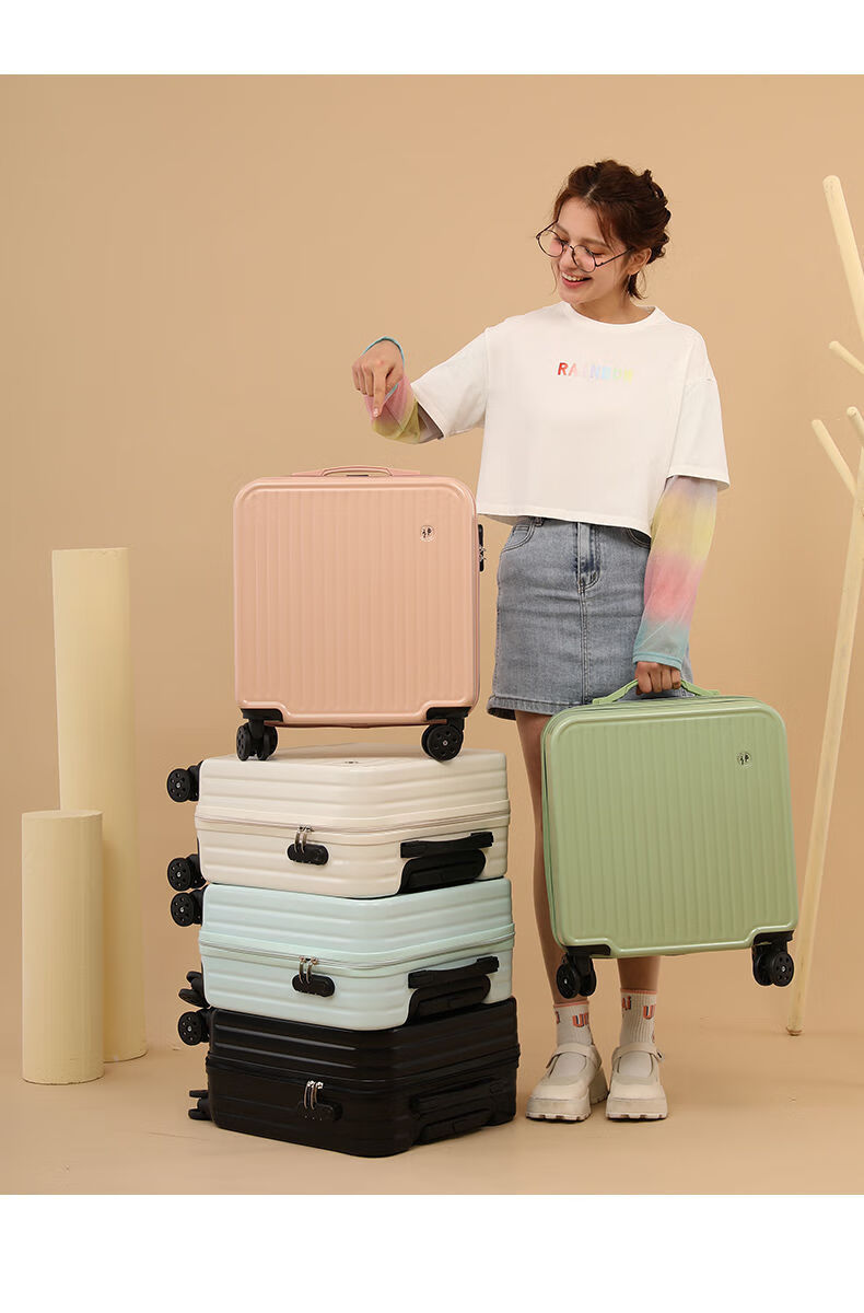 短途行李箱登机箱18英寸小型高颜值旅行箱20英寸轻便登机拉杆箱包女