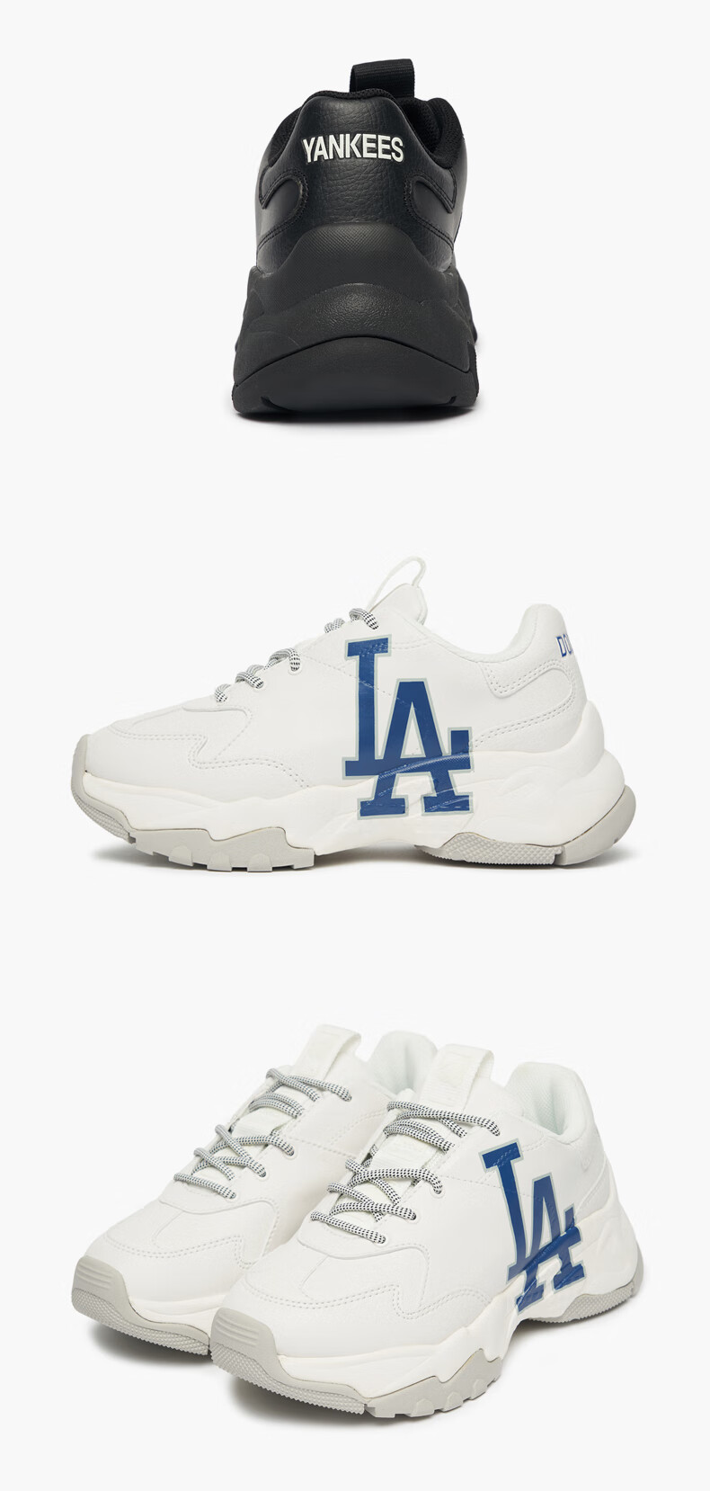 mlb老爹鞋男女厚底增高鞋运动休闲小白鞋2021年新款官方旗舰店3ash