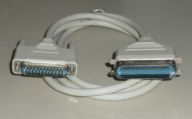 适用爱普生epson lq-630k 730k lq635k 并口打印机数据连接线 全长2.