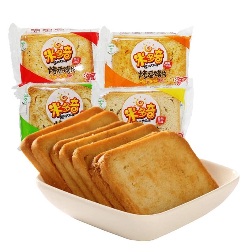 米多奇烤馍片清真食品休闲办公室零食小吃香酥馍烤馒头片 65包 馍片