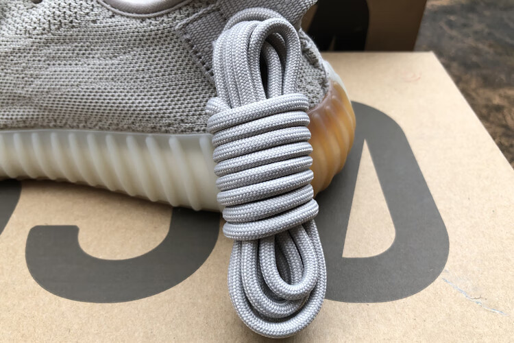 适配于阿·迪达斯椰子·350v2冰蓝鞋带满天星反光圆形鞋带芝麻布y