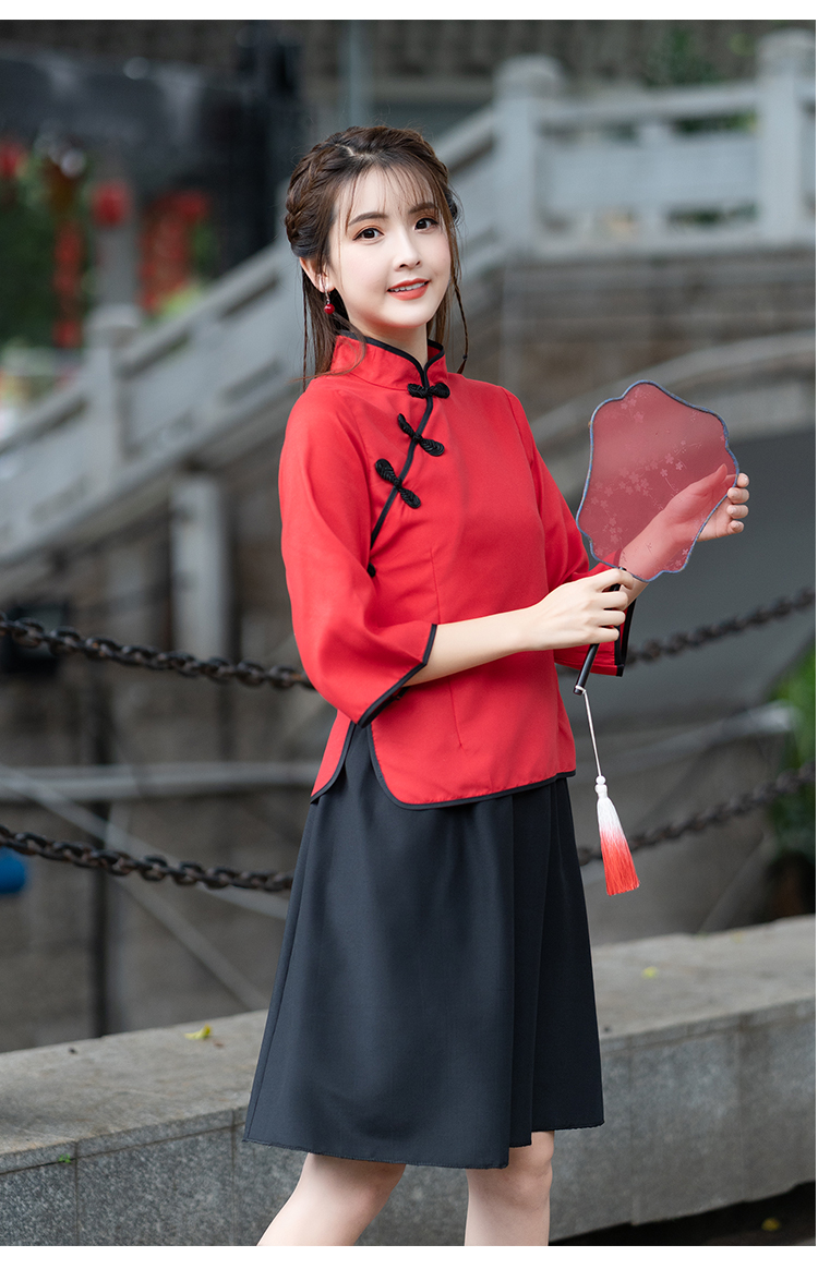 民国学生装五四运动女五四青年装风女装中山装男班服舞台表演合唱服装