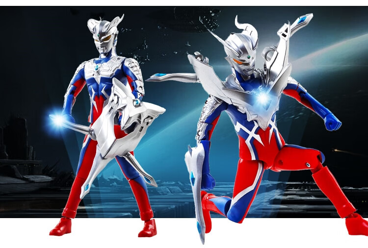 (bandai)赛罗奥特曼人偶超多关节可动特利迦泽塔欧布泰迦银河男孩玩具