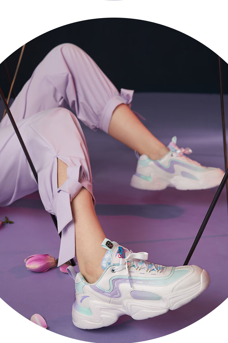 【花木兰联名】安踏白/冰川蓝/淡紫-10 35