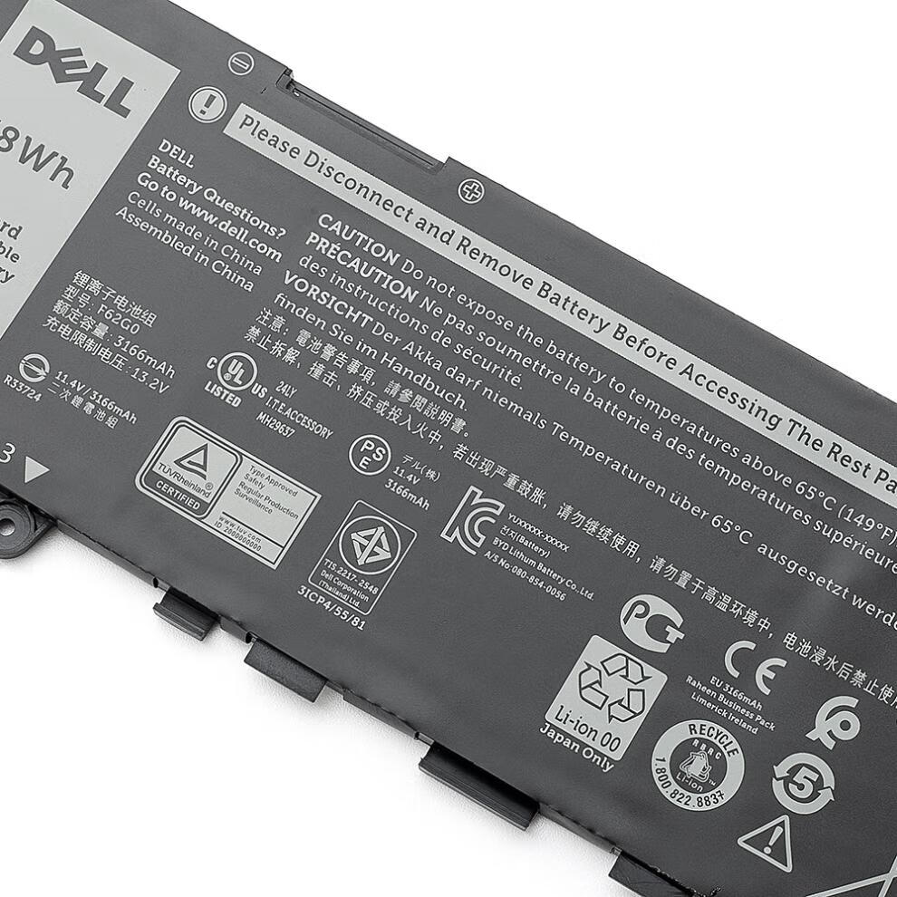 戴尔dell vostro 5370 13-7370 type f62g0 lzqly 笔记本电池【图片