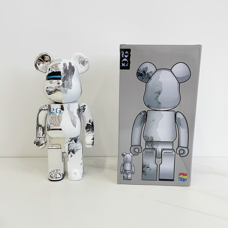 网红暴力熊暴力熊积木熊400空山基2gdanielarsham公仔翠绿色