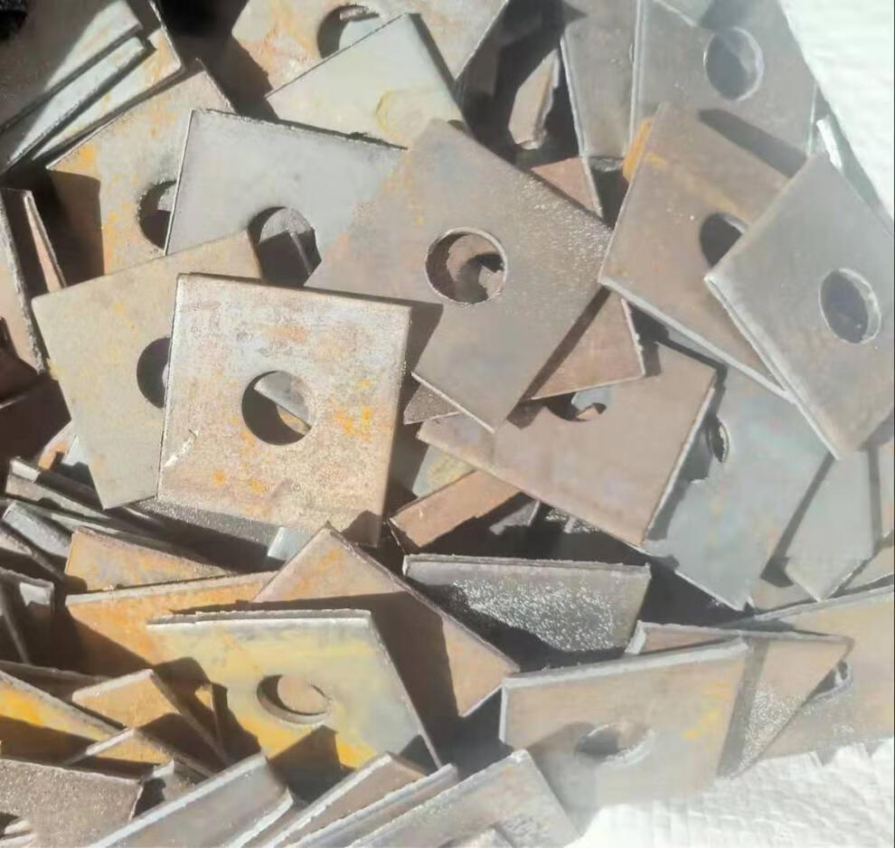 方垫正方形止水螺杆焊片平垫本色垫片四方垫片加大加厚垫圈地脚5050孔