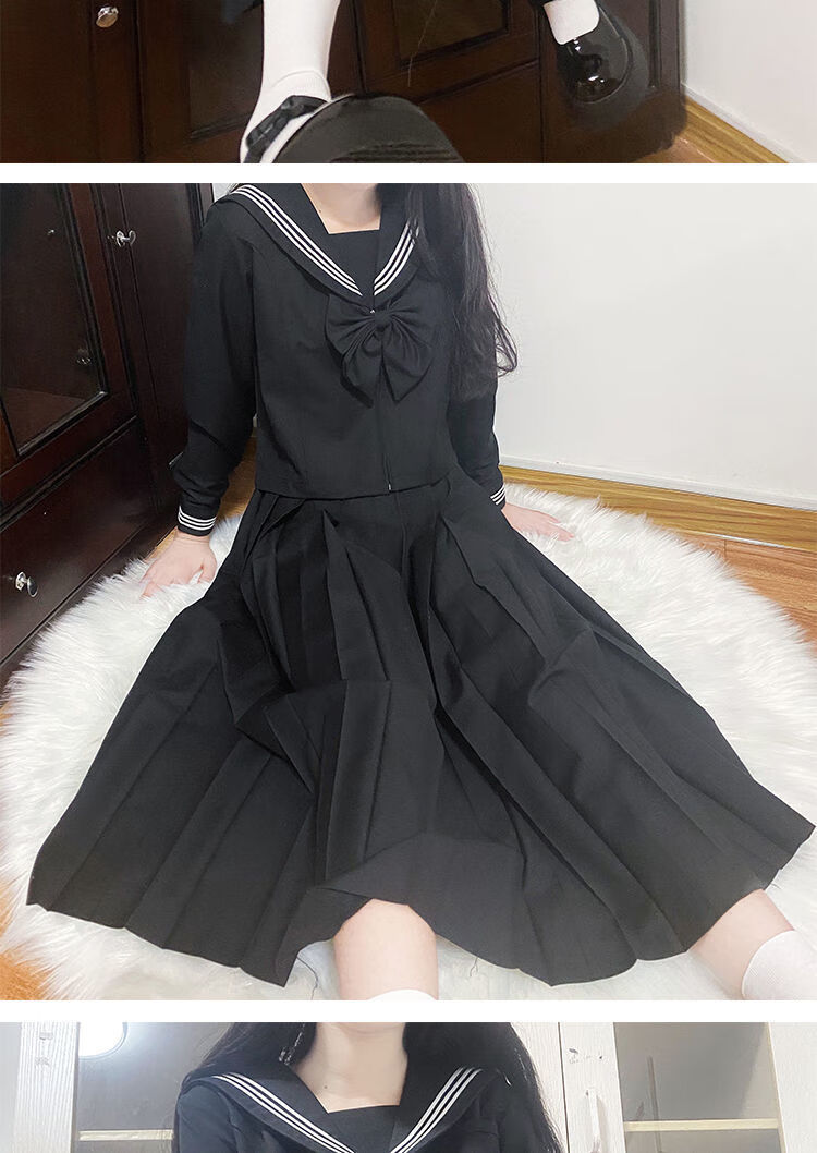 【神北jk】正统jk制服裙正版套装不良长裙日系校服暗黑三本基础款
