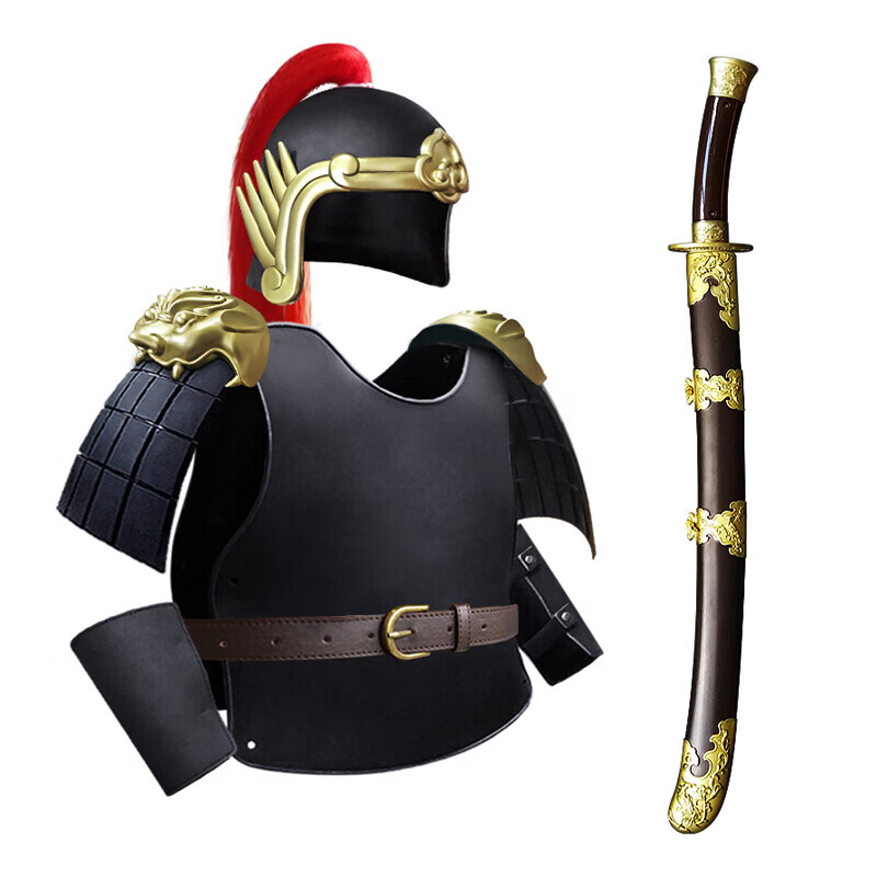 cos明朝盔甲可穿人套装玩具男孩塑料儿童凤翅盔甲弓箭盾牌锤演出服凤