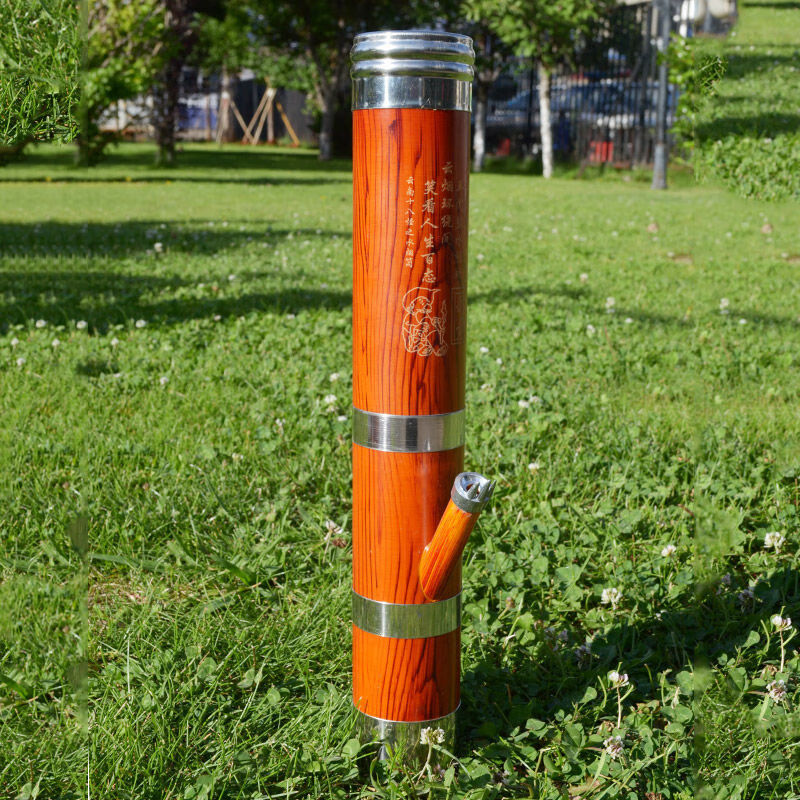 仿实木水烟筒创意新式仿竹子云南十八怪仿竹烟筒水烟袋老式水烟锅 中