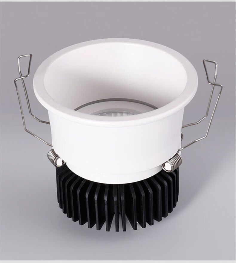 射灯led嵌入式深杯防眩cob窄边框店铺酒店洗墙灯客厅家用无主射灯白色