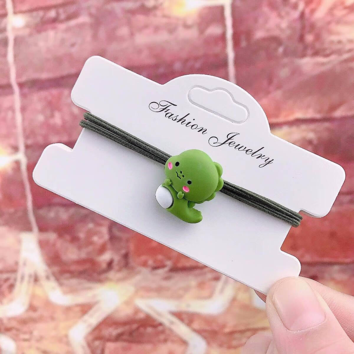 佩觉 头绳韩版女可爱小恐龙发圈小皮筋送男朋友扎头发橡皮筋情侣小