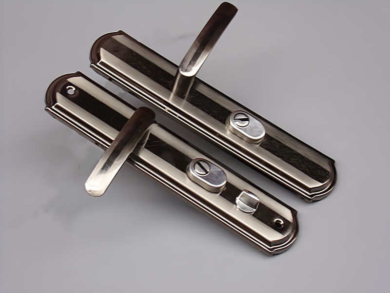 锁老款入户门锁 双活(外拉手下压门厚7cm >55mm 左外 不带钥匙【图片