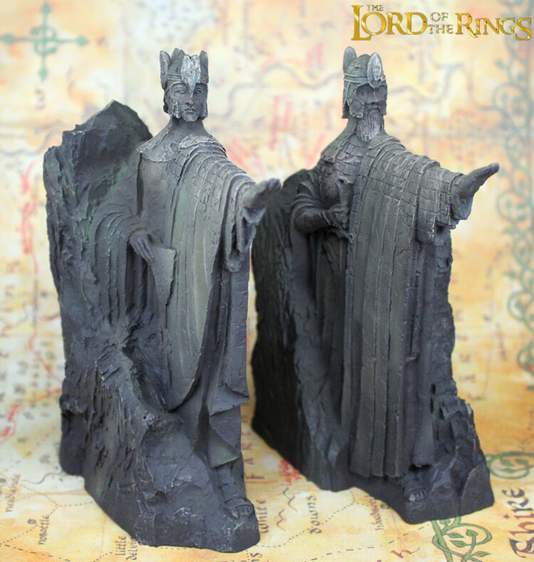 指环王手办魔戒霍比特人周边刚铎之门礼盒阿苟纳斯雕像摆件书档立书挡