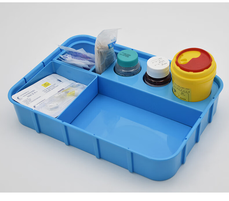 【京健康】医用台面无菌治疗盘便携式换药发药盘护士塑料分格收纳分类