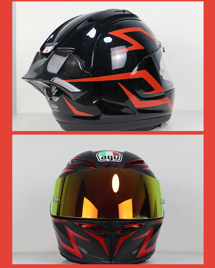 适用于agvshoeiaraihjc头盔贴花反光贴纸拉花版花版画通用头盔贴花戟