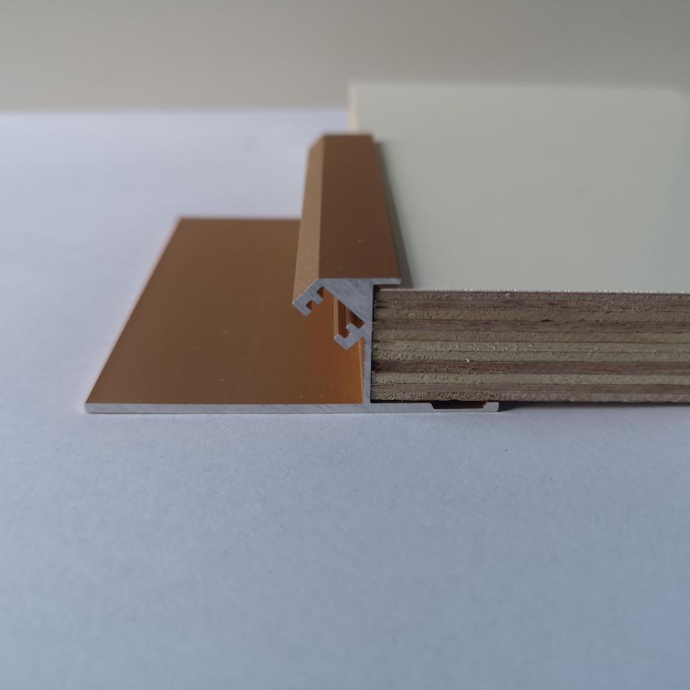 18厘护墙板收口线铝型材包边卡条装饰条压边条工字铝合金踢脚线下单