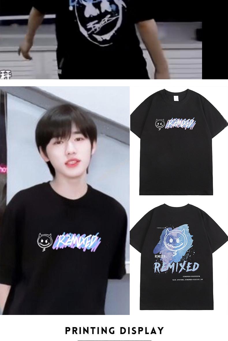 逆哲studios 宋亚轩同款t恤eraser大字母涂鸦衣服时代少年团嘻哈街头