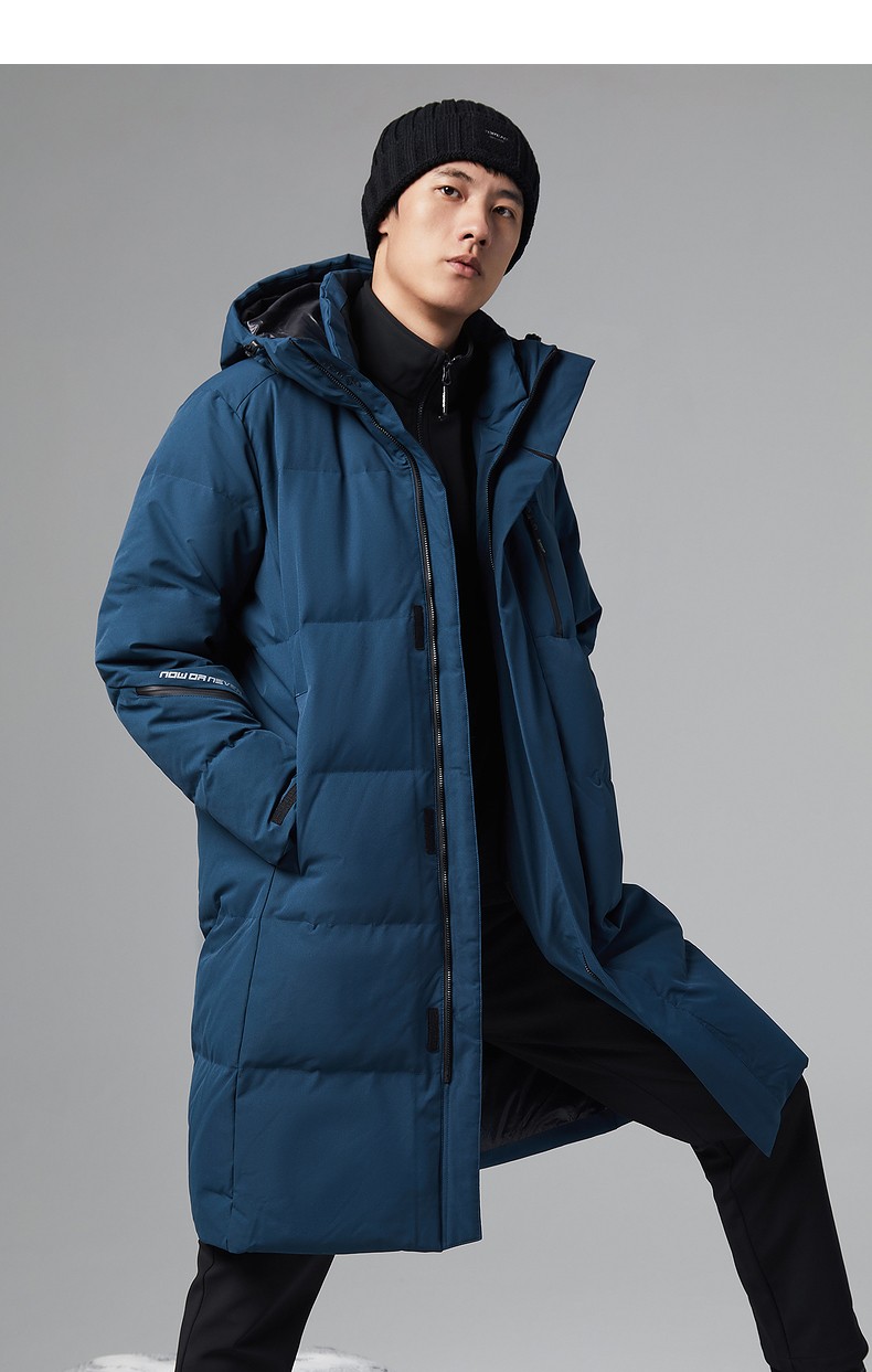 探路者toread户外羽绒服男秋冬季男式防风羽绒服保暖加绒加厚长款鹅绒