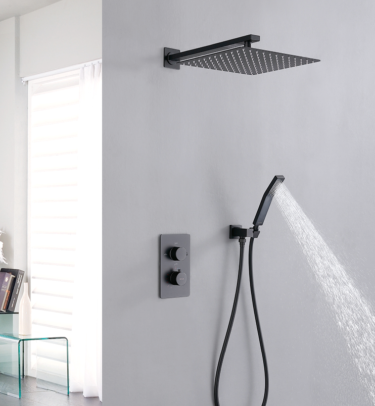 伟星暗装花洒入墙式 铜暗装冷热淋浴花洒家用入墙式嵌入预埋墙藏式