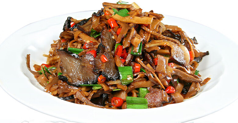 30包x350克翔欣烟笋油焖烟笋湖南湘菜井冈山烟熏笋干烤笋片笋干烟