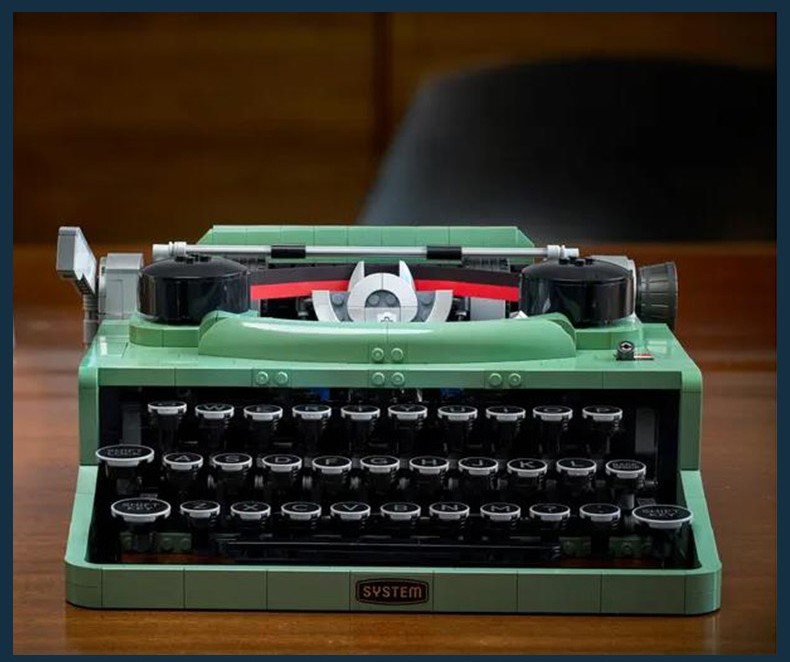 乐高lego打字机21327ideas系列18岁男女拼装积木玩具复古打印机
