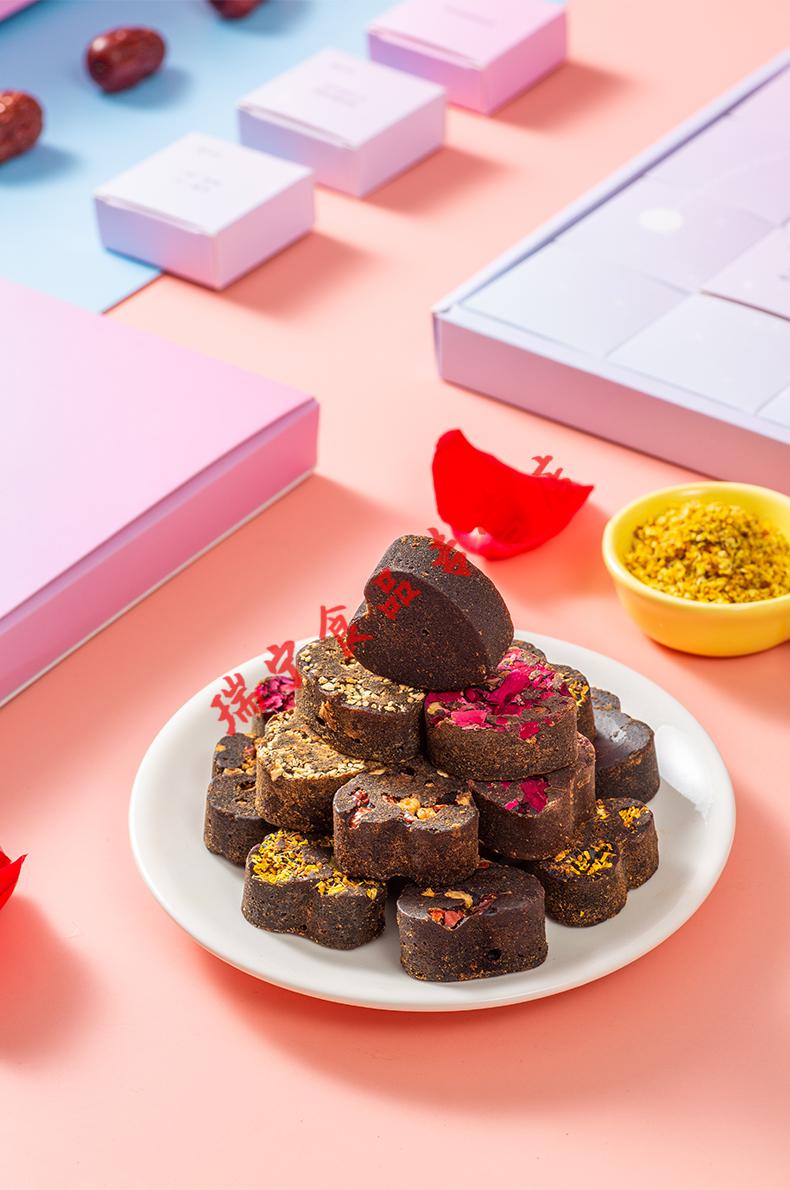 红糖姜茶水大姨妈暖心爱心姜糖单独包装礼盒装女生礼物1盒装配手提袋