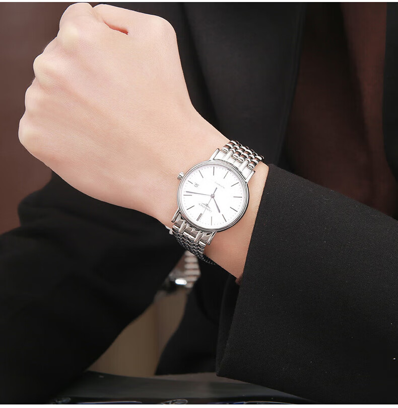 纯灿贝利时男士手表瑞士手表男士全自动机械表防水男表腕表潮流 罗马