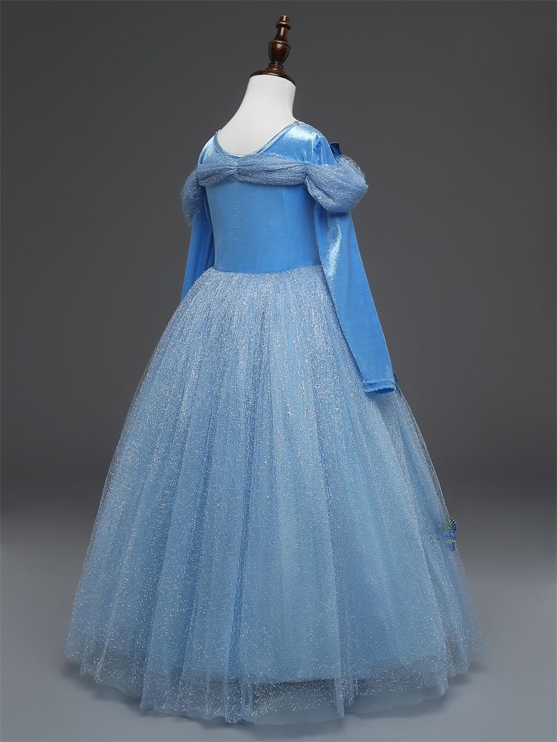 服装冰雪奇缘公主裙女童苏菲亚六一演出服公主艾莎裙爱莎裙子手套110