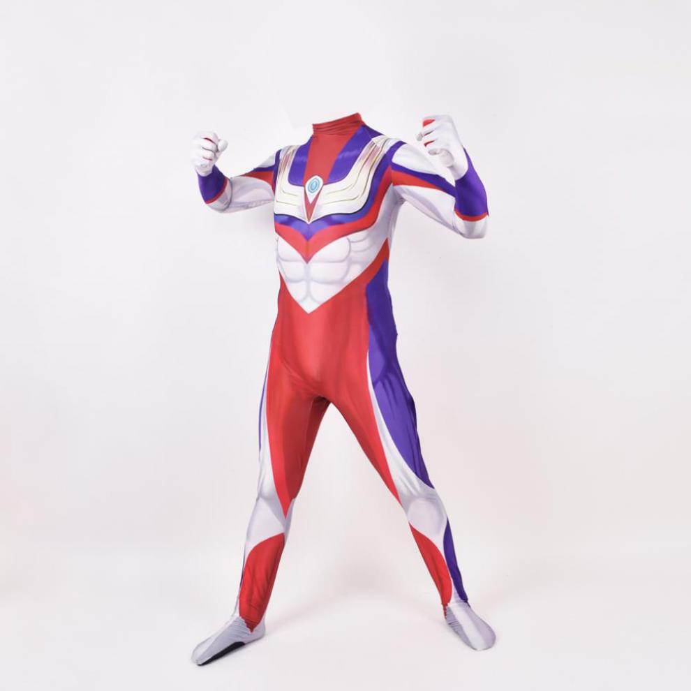 节日派对奥特曼衣服皮套真人迪迦cosplay演出服男女成人儿童紧身衣