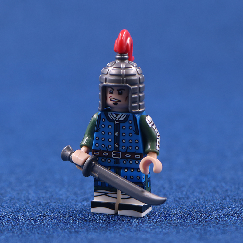 乐··高(le·go)积木森宝第三方科睿明朝明军骑兵边军将领拼装积木人