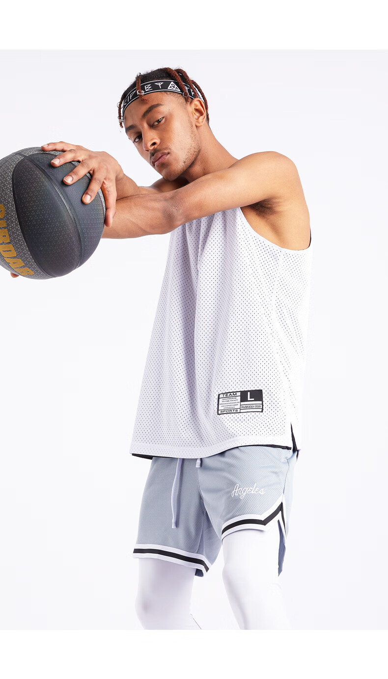 uzis篮球短裤美式带内衬假两件三分不过膝篮球短裤投篮训练运动裤健身