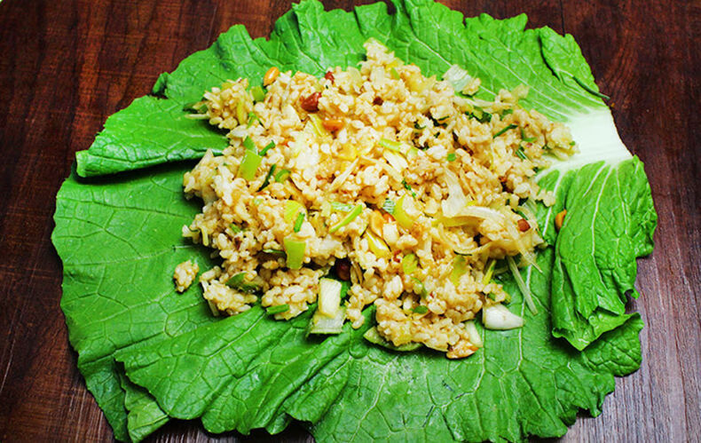 老农夫 打饭包东北白菜叶子新鲜大白菜叶农家蔬菜包饭包菜叶子蘸酱菜
