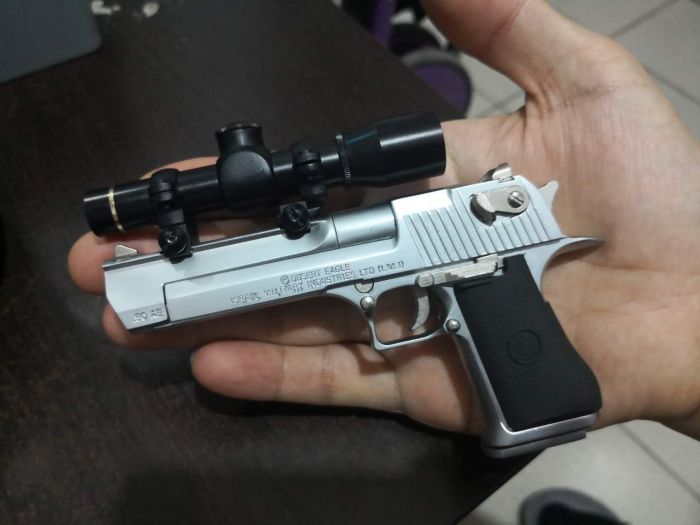 【军训枪模】合金帝国沙鹰全拆卸金属1:2.