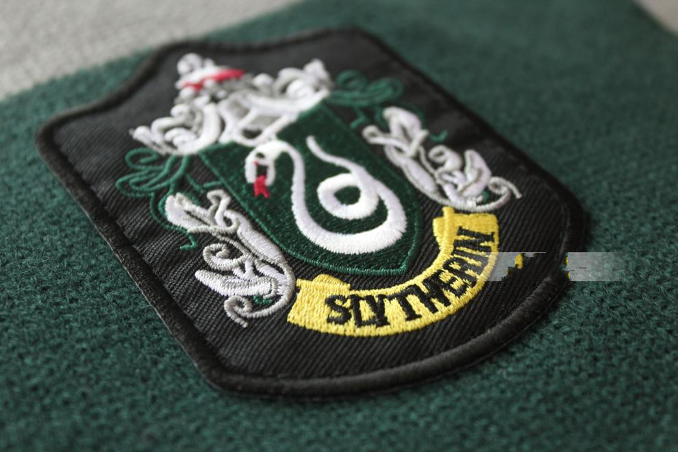 周边 斯莱特林蛇院 刺绣徽章 围巾加长加厚 二代蛇院围巾帽子