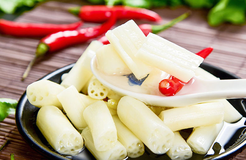 青樱红荔泡椒藕带湖北特产莲藕新鲜藕尖小莲藕凉菜酸辣泡菜下饭菜 泡