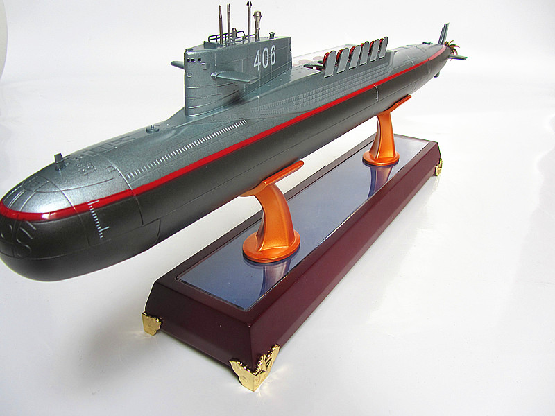 导弹核潜艇模型 合金 092战略导弹核潜艇模型 军舰模型 1:200 1:200配