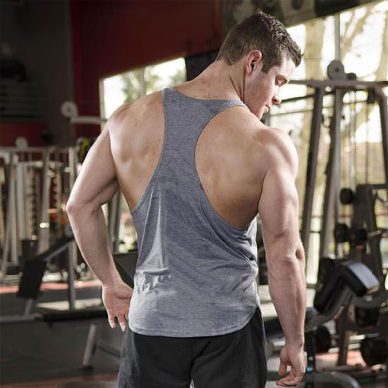 跨栏背心男士工字二道夏季汗衫男子吊带薄款运动无袖弹力坎肩健身男款