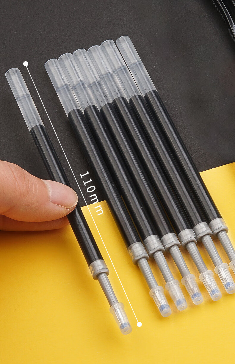 5头替芯按压式粗管大容量水性笔芯教师红蓝色笔芯学生替换水笔芯批发