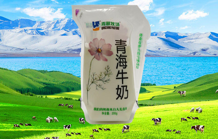 预售 青藏牧场 青海牛奶 200g/袋 多规格 格桑花 纯牛乳 高原牛奶 180