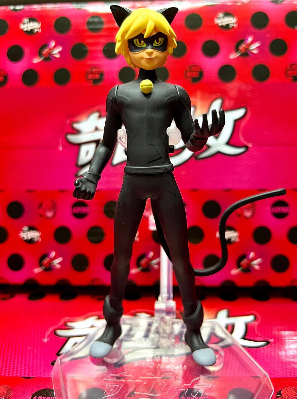 奇迹少女米可幻奇瓢虫雷迪ladybug黑猫罗尔马丽娜模型摆件玩具 随机