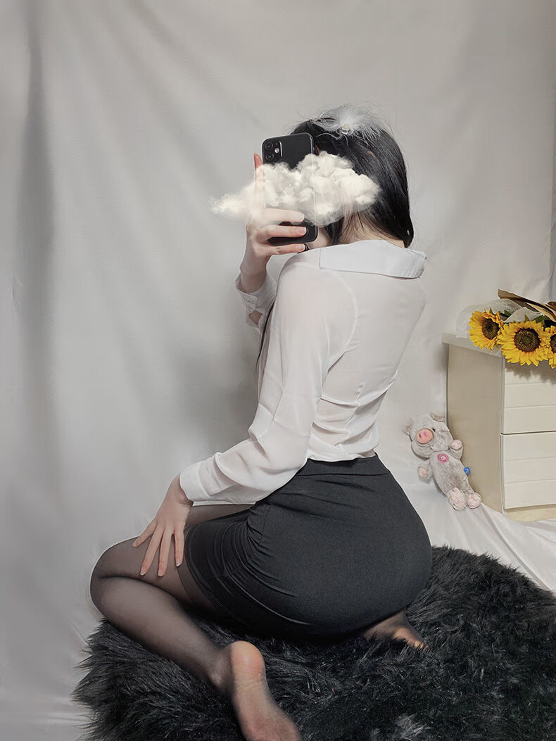 性感内衣包臀秘书ol教师套装透视套装三件套女装奥万森 上衣 包臀裙