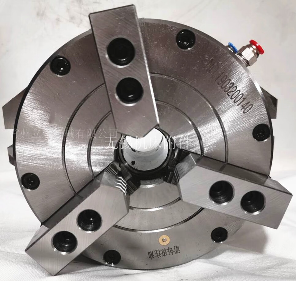 常州新款立式三爪中空气动卡盘bk130kl1600250320加工中心铣床 bk130