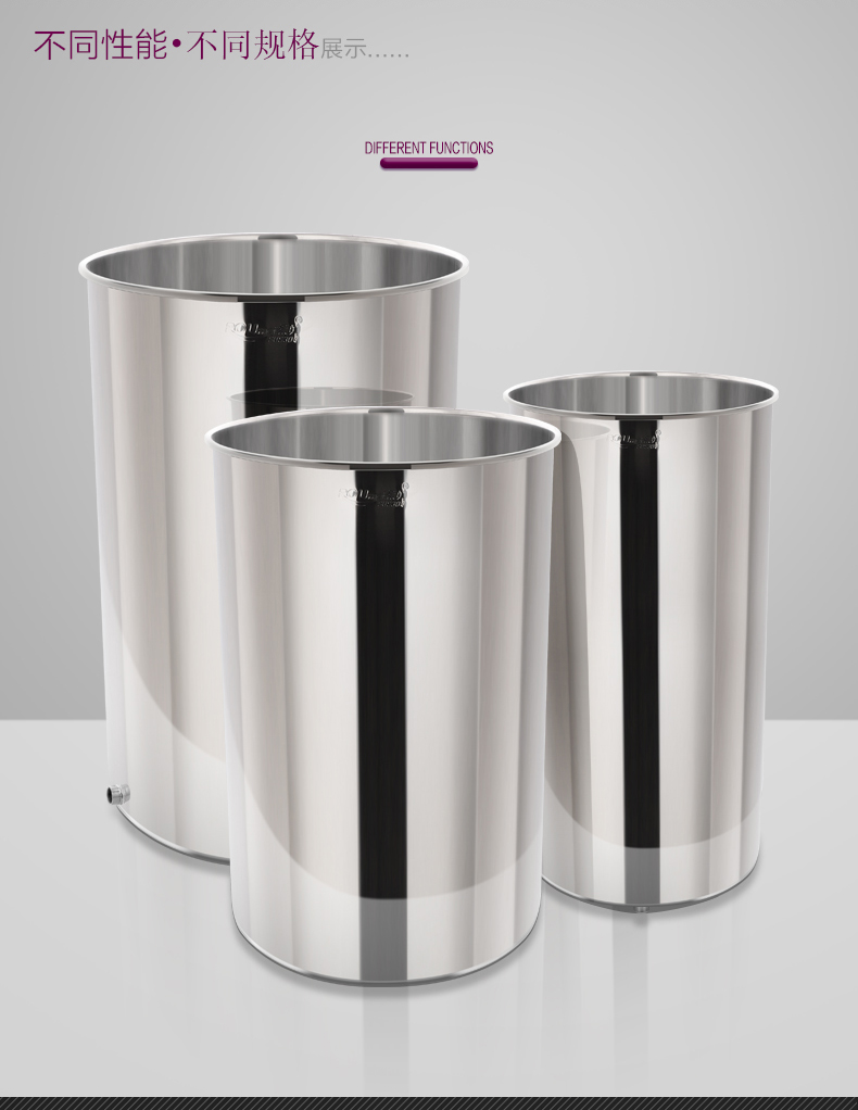 不锈钢水桶304储水桶厨房水箱嵌入式304不锈钢水缸储水桶带盖圆储水罐