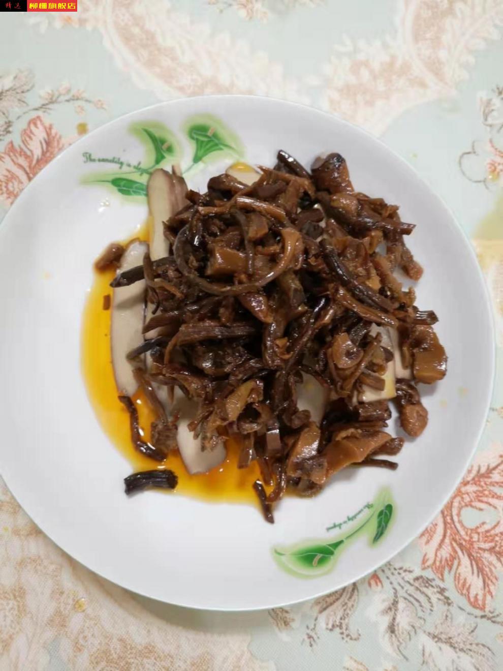 油香茶树菇罐头130g搭配鸡蛋干120g开盖即食下酒菜闽星茶树菇4瓶鸡蛋