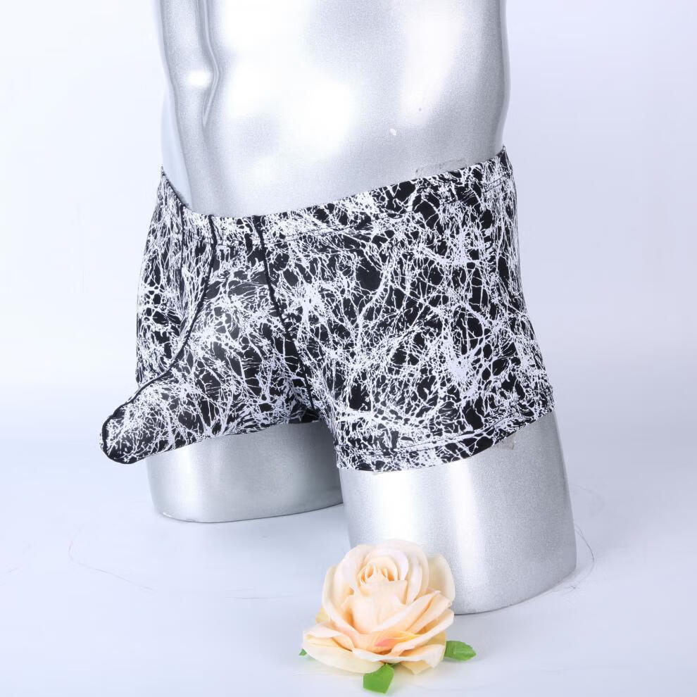 新品 男内裤内裤男 阴囊托提睾男士鼻子枪弹分离平角裤 波斯菊 xxl