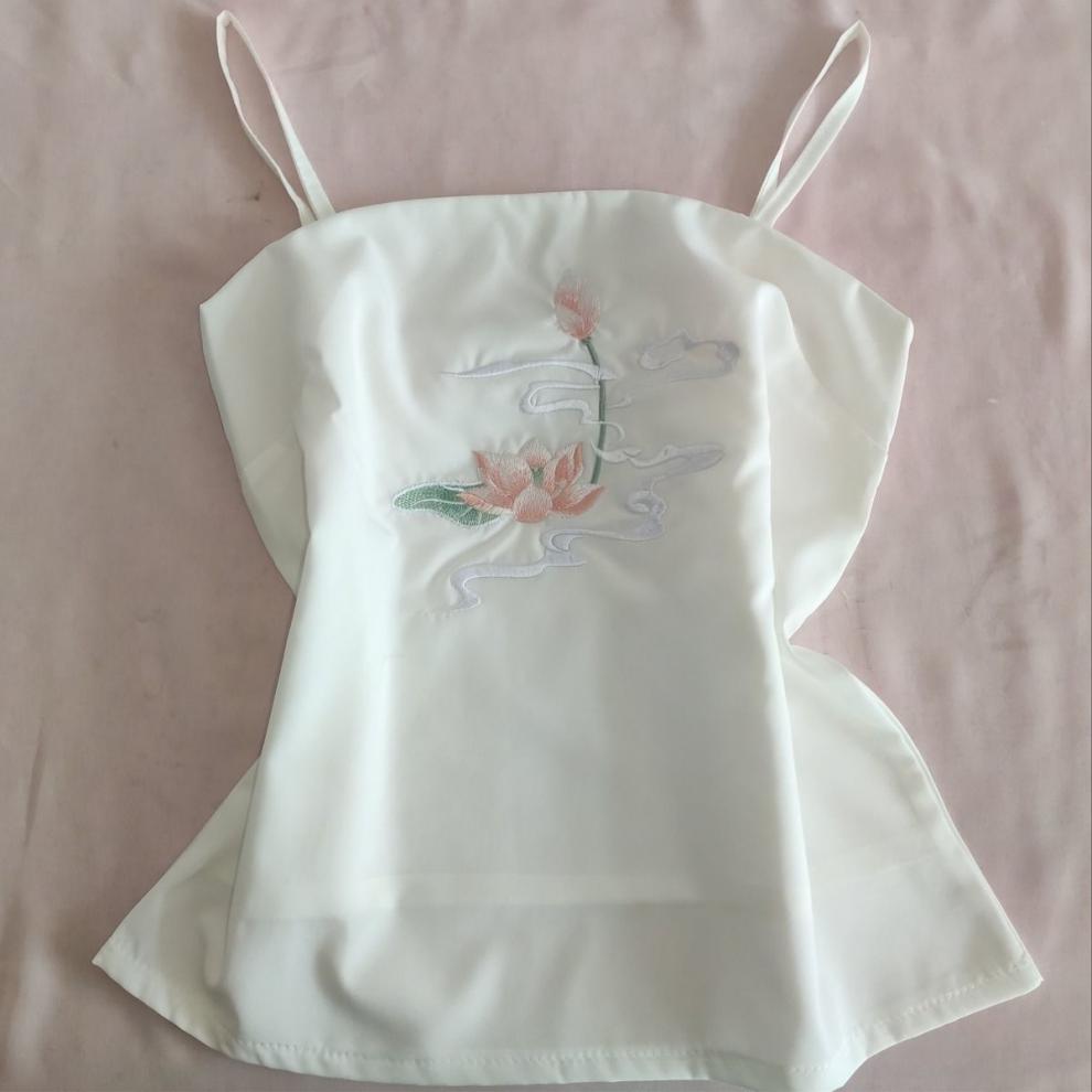 性感吊带汉唐衣锦古风吊带内搭汉服背心刺绣小吊带复古汉元素抹胸打底